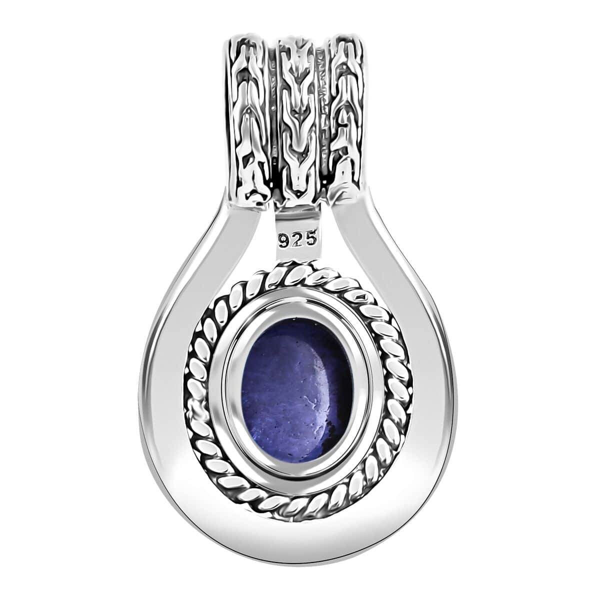 Bali Legacy Tanzanite 3.60 ctw Tulang Naga Pendant in Sterling Silver  image number 4