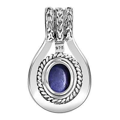 Bali Legacy Tanzanite 3.60 ctw Tulang Naga Pendant without Chain in Sterling Silver 