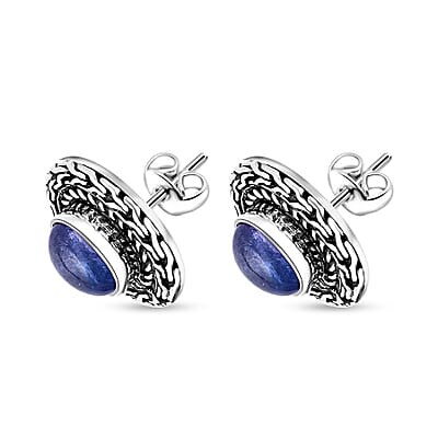 Bali Legacy Tanzanite 3.35 ctw Tulang Naga Stud Earrings in Sterling Silver 