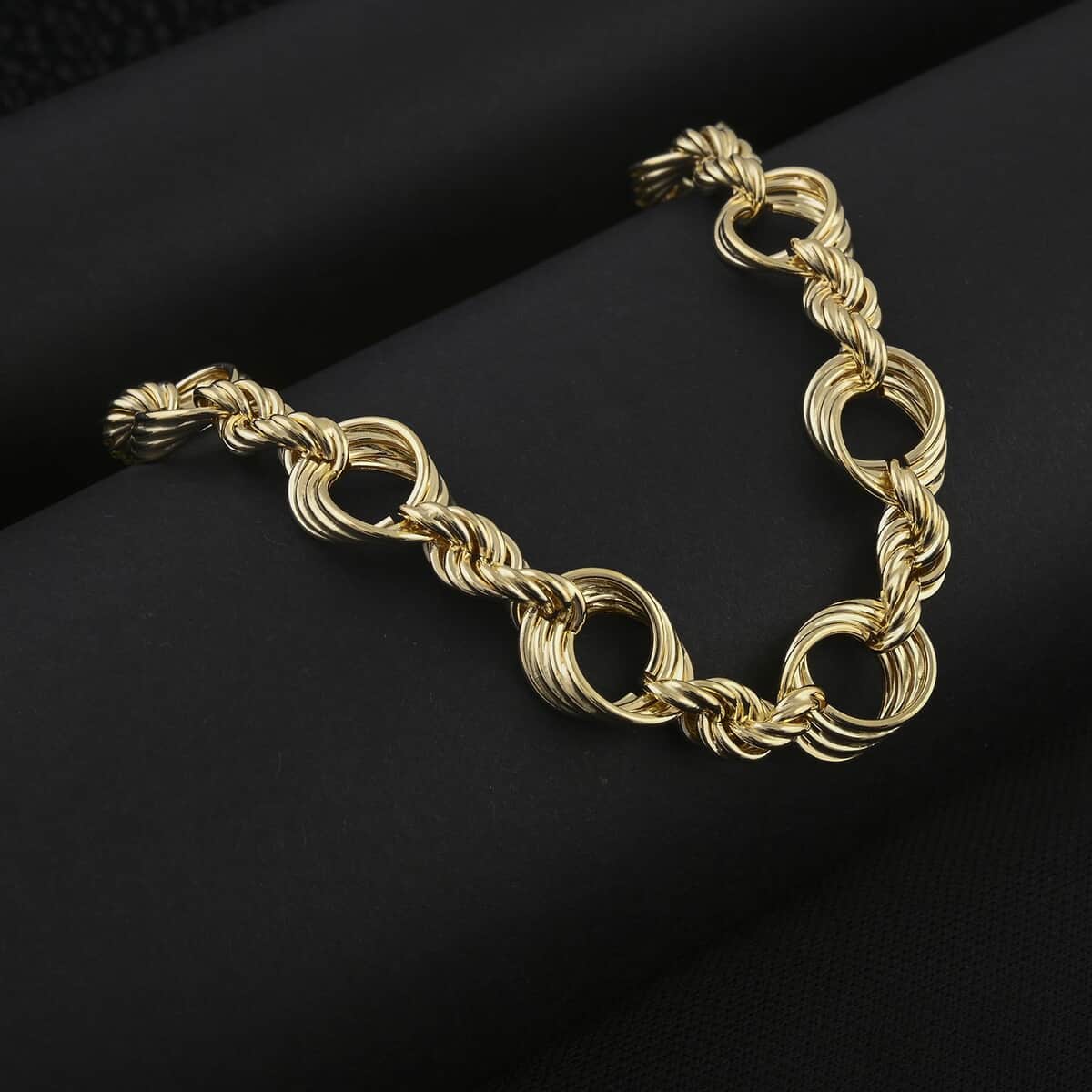 Riflessi Oro Italian 10K Yellow Gold Figaro Rope Necklace 18-20 Inches 14.5 Grams image number 1