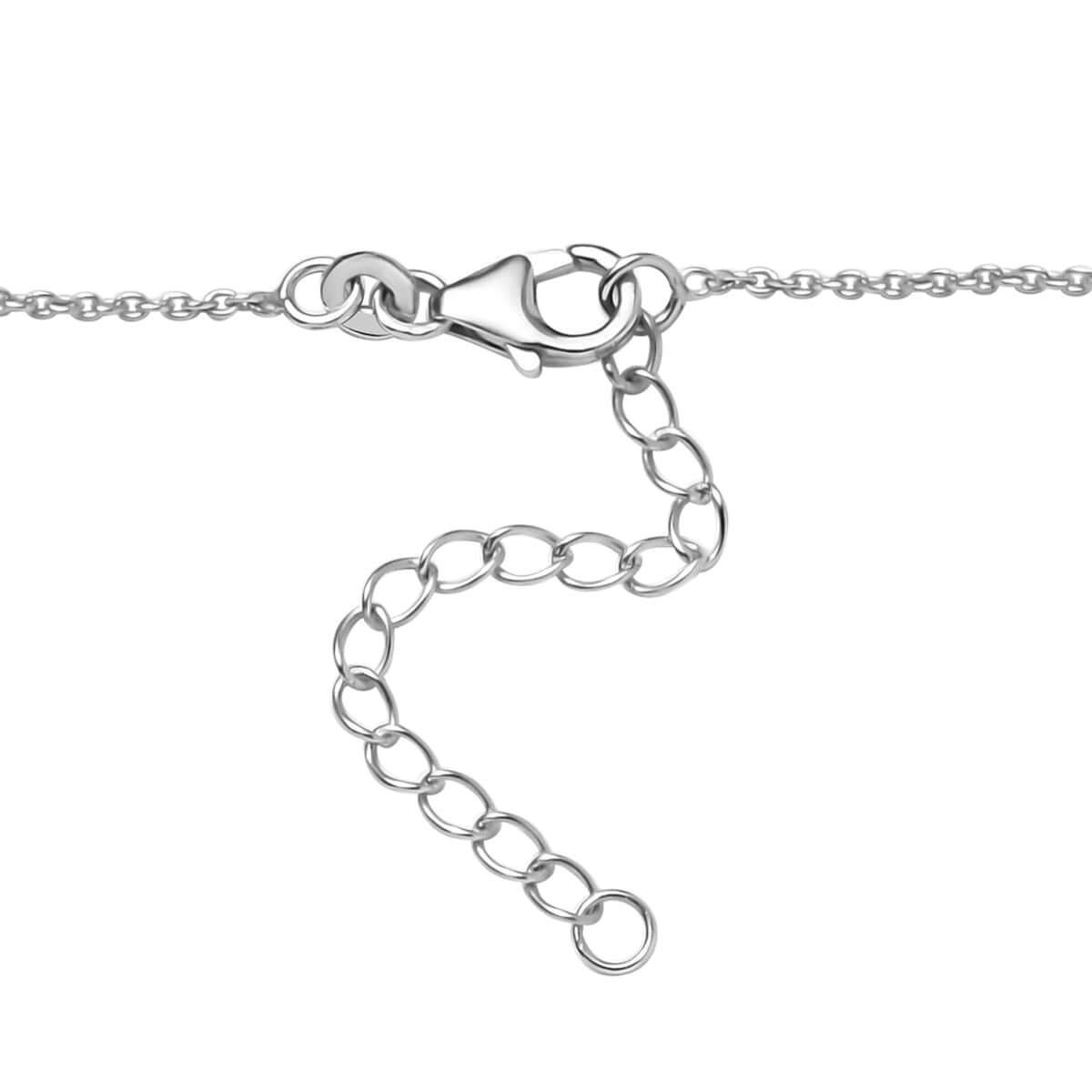 Morganique Quartz (Triplet) Drop Necklace 18-20 Inches in Rhodium Over Sterling Silver 26.15 ctw image number 4
