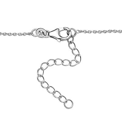 D'Joy Morganique Quartz (Triplet) Drop Necklace 18-20 Inches in Rhodium Over Sterling Silver 26.15 ctw