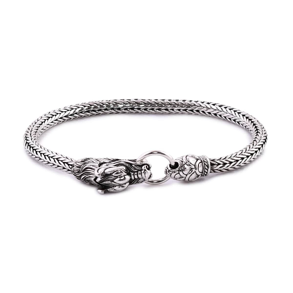 Bali Legacy Sterling Silver Dragon Bracelet (6.50 In) 18.20 Grams image number 0