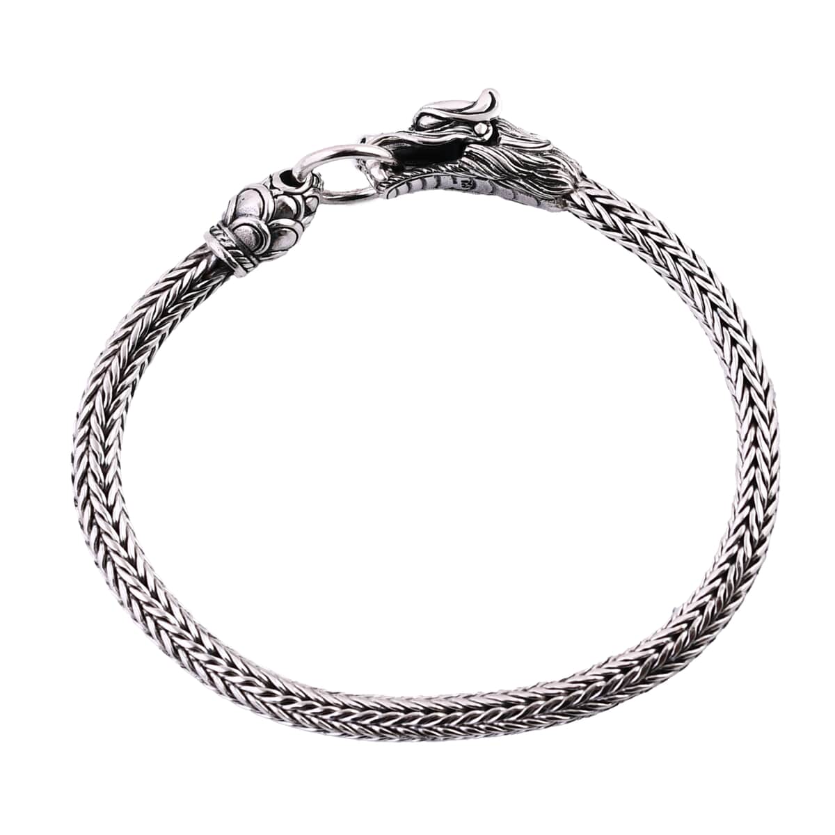 Bali Legacy Sterling Silver Dragon Bracelet (6.50 In) 18.20 Grams image number 3