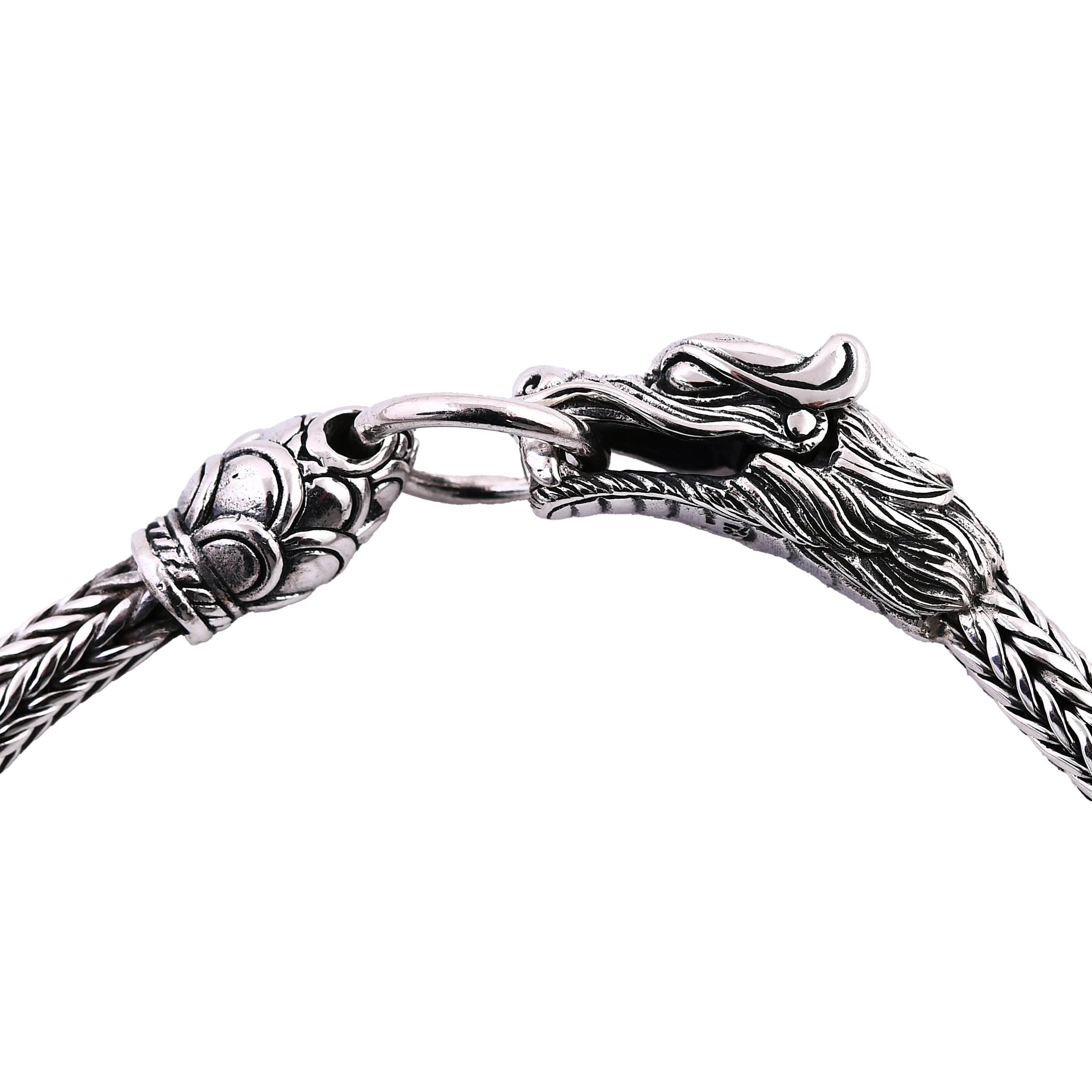 Bali Legacy Tulang Naga Dragon Bracelet in Sterling Silver (6.50 In) 19 Grams