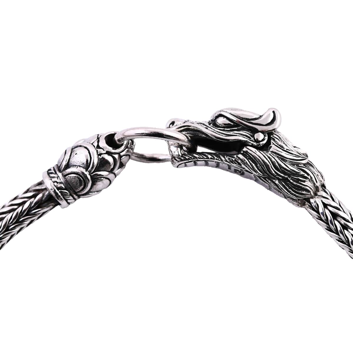 Bali Legacy Sterling Silver Dragon Bracelet (6.50 In) 18.20 Grams image number 4