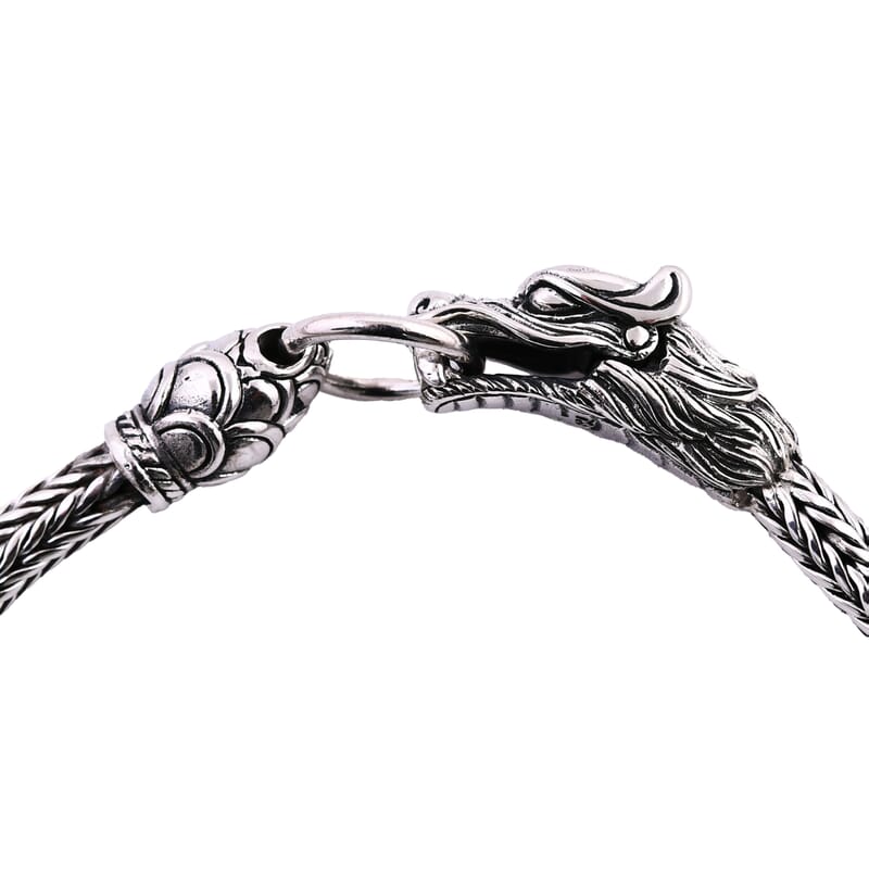 Bali Legacy Tulang Naga Dragon Bracelet in Sterling Silver (6.50 In) 19 Grams