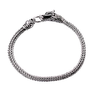 Bali Legacy Tulang Naga Dragon Bracelet in Sterling Silver (7.25 In) 19.70 Grams