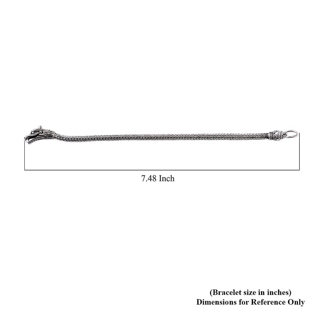Bali Legacy Tulang Naga Dragon Bracelet in Sterling Silver (8.00 In) 19.70 Grams image number 5