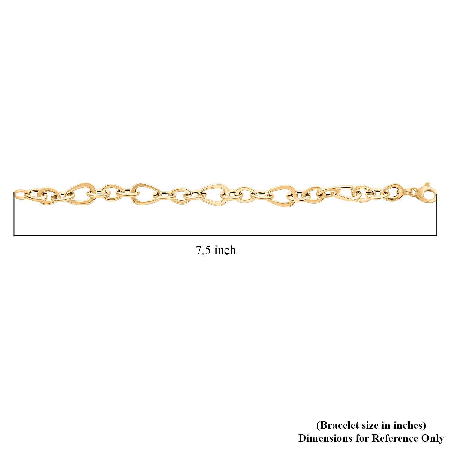 Italian Goccia Oro Bracelet in 10K Yellow Gold (7.50 In) 5.63 Grams