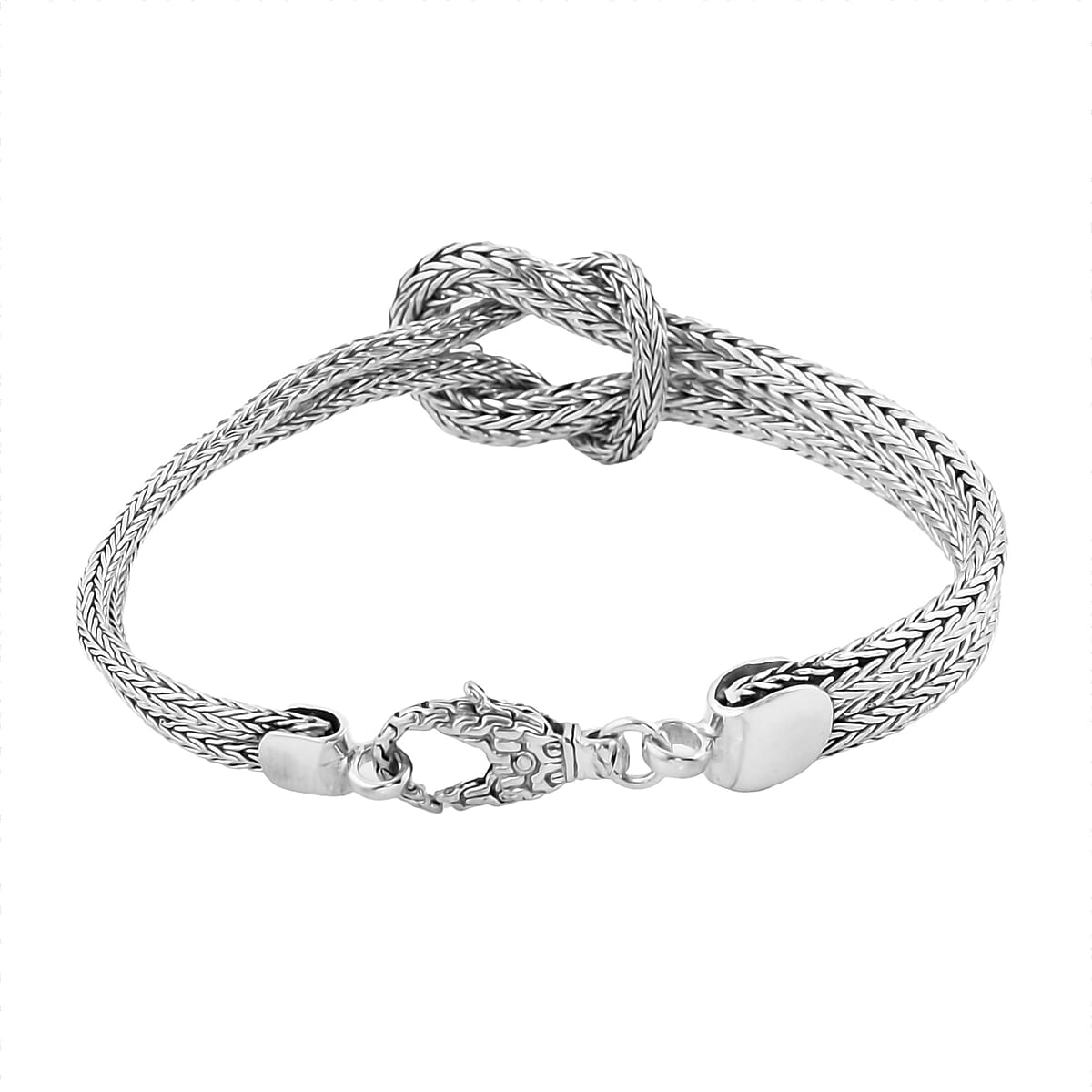 Bali Legacy Sterling Silver Knot Bracelet (6.50 In) (12.75 g) image number 3