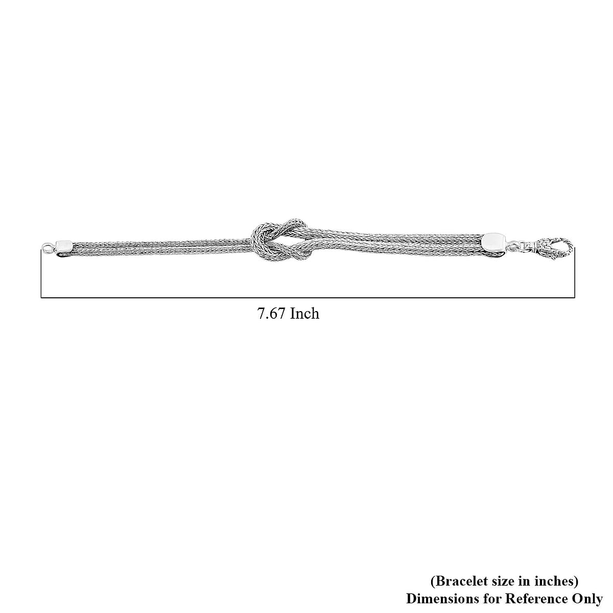 Bali Legacy Sterling Silver Knot Bracelet (6.50 In) (12.75 g) image number 4