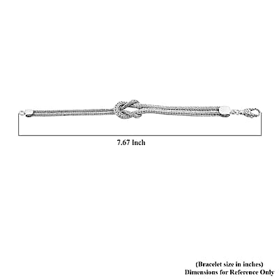 Bali Legacy Sterling Silver Knot Bracelet (6.50 In) 12.75 Grams