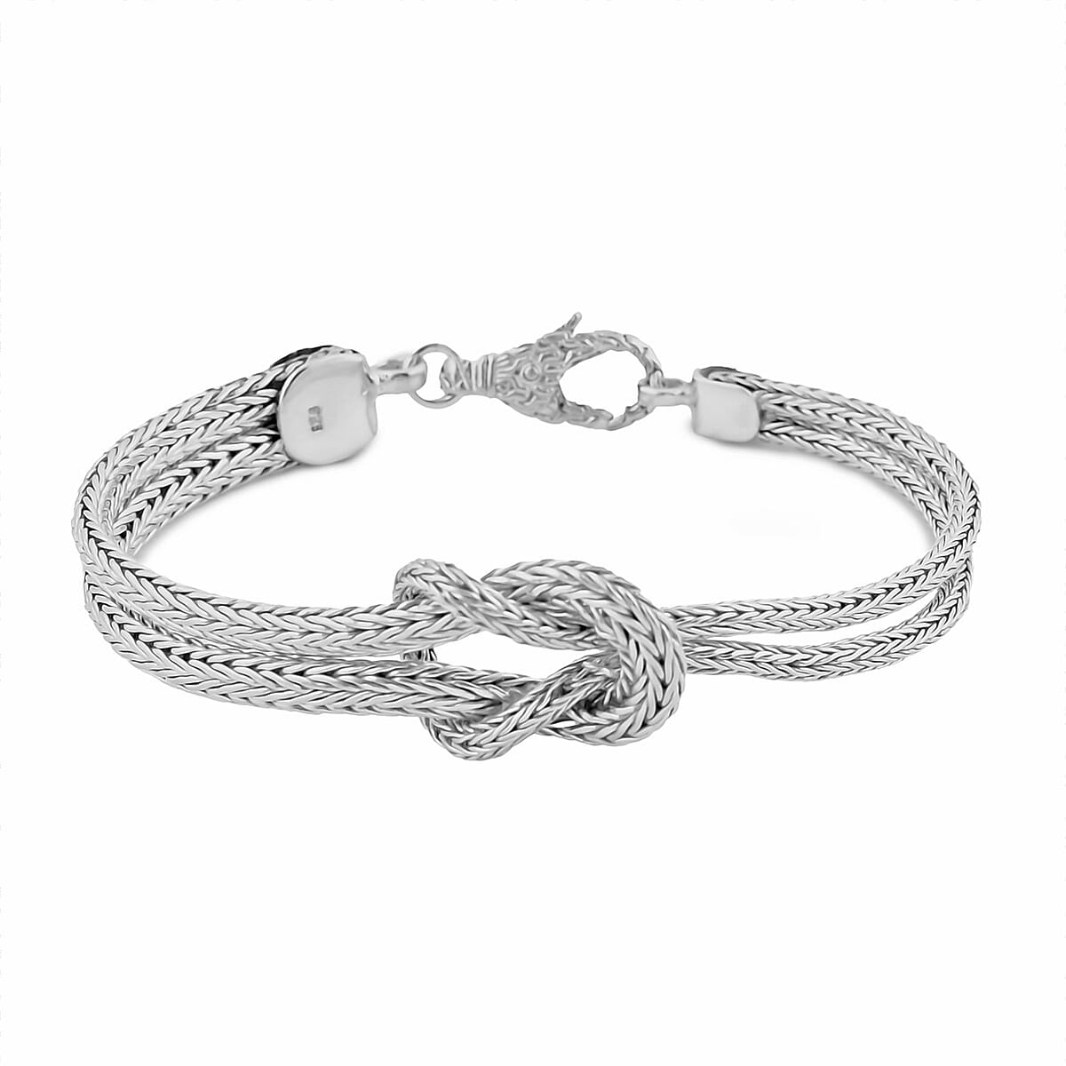 Bali Legacy Sterling Silver Knot Bracelet (7.25 In) 13.90 Grams image number 0