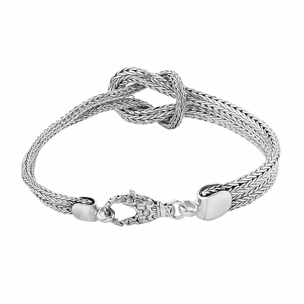 Bali Legacy Sterling Silver Knot Bracelet (7.25 In) 13.90 Grams image number 3