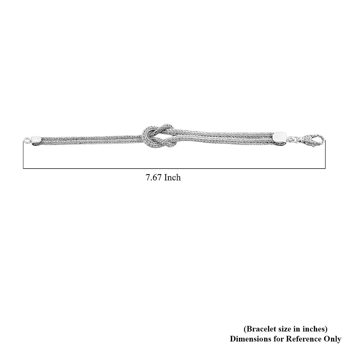 Bali Legacy Sterling Silver Knot Bracelet (7.25 In) 13.90 Grams image number 4