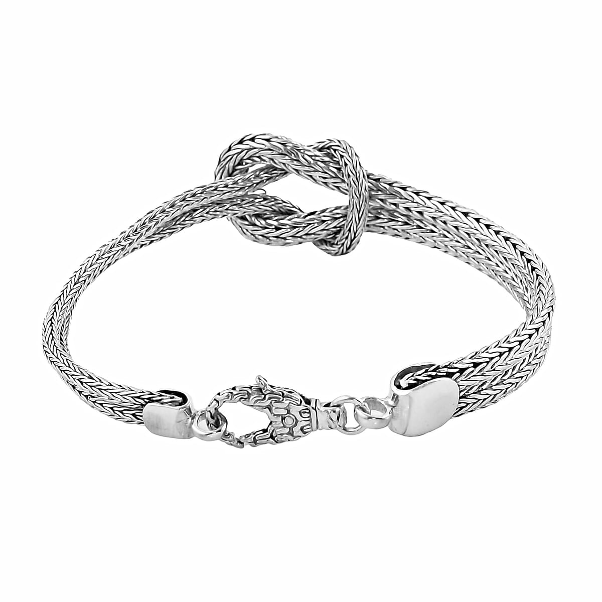 Bali Legacy Sterling Silver Knot Bracelet (8.00 In) 15 Grams image number 3