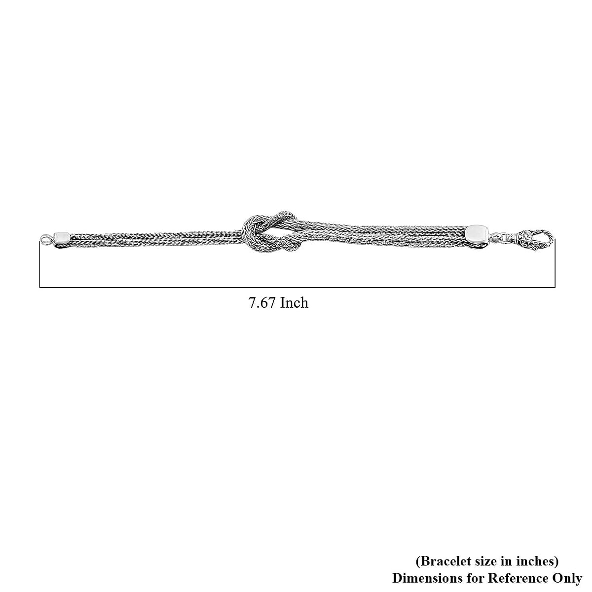 Bali Legacy Sterling Silver Knot Bracelet (8.00 In) 15 Grams image number 4