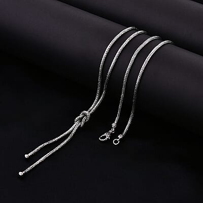 Bali Legacy Sterling Silver Knot Necklace 20 Inches 24.40 Grams 