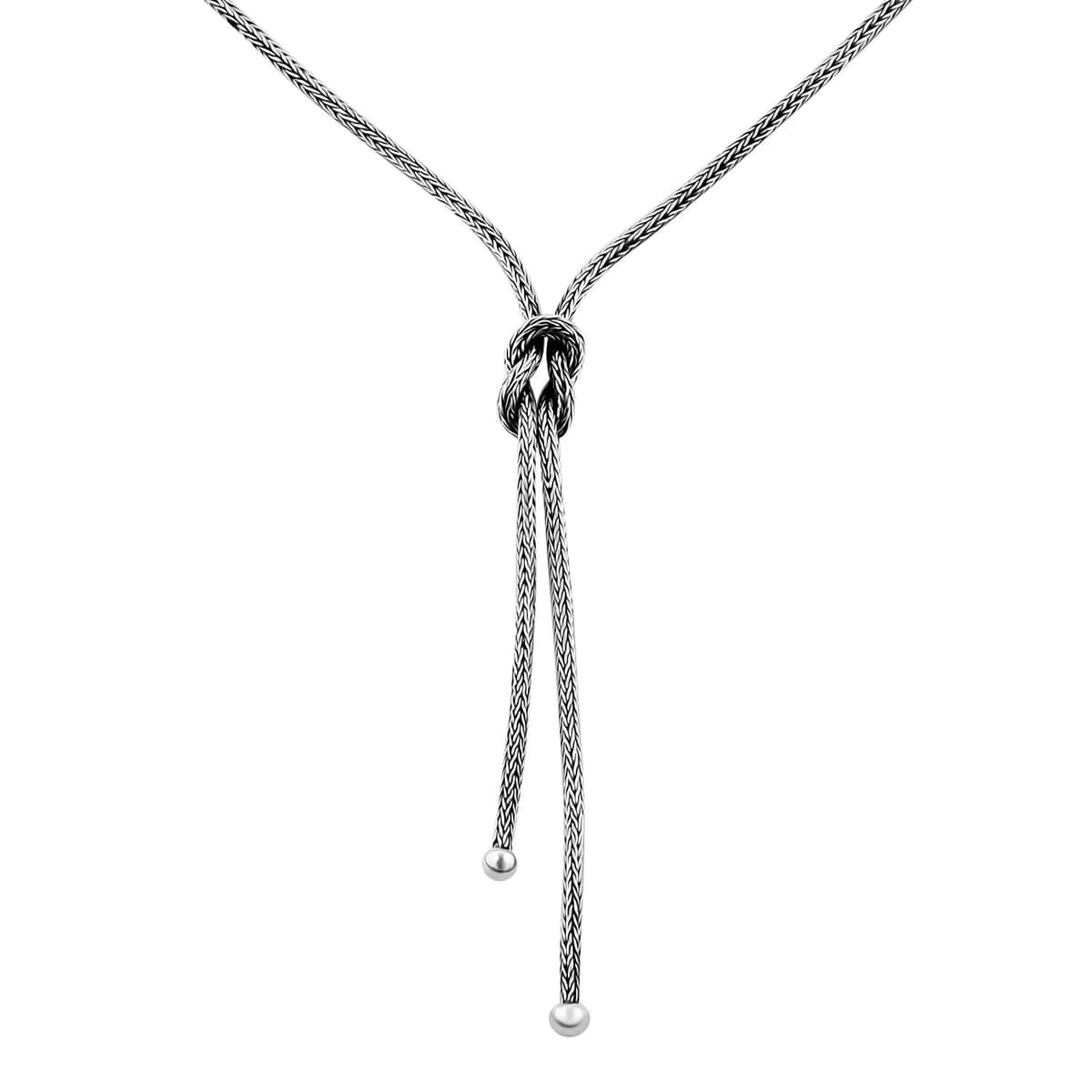 Bali Legacy Sterling Silver Knot Necklace 20 Inches 24.40 Grams  image number 3