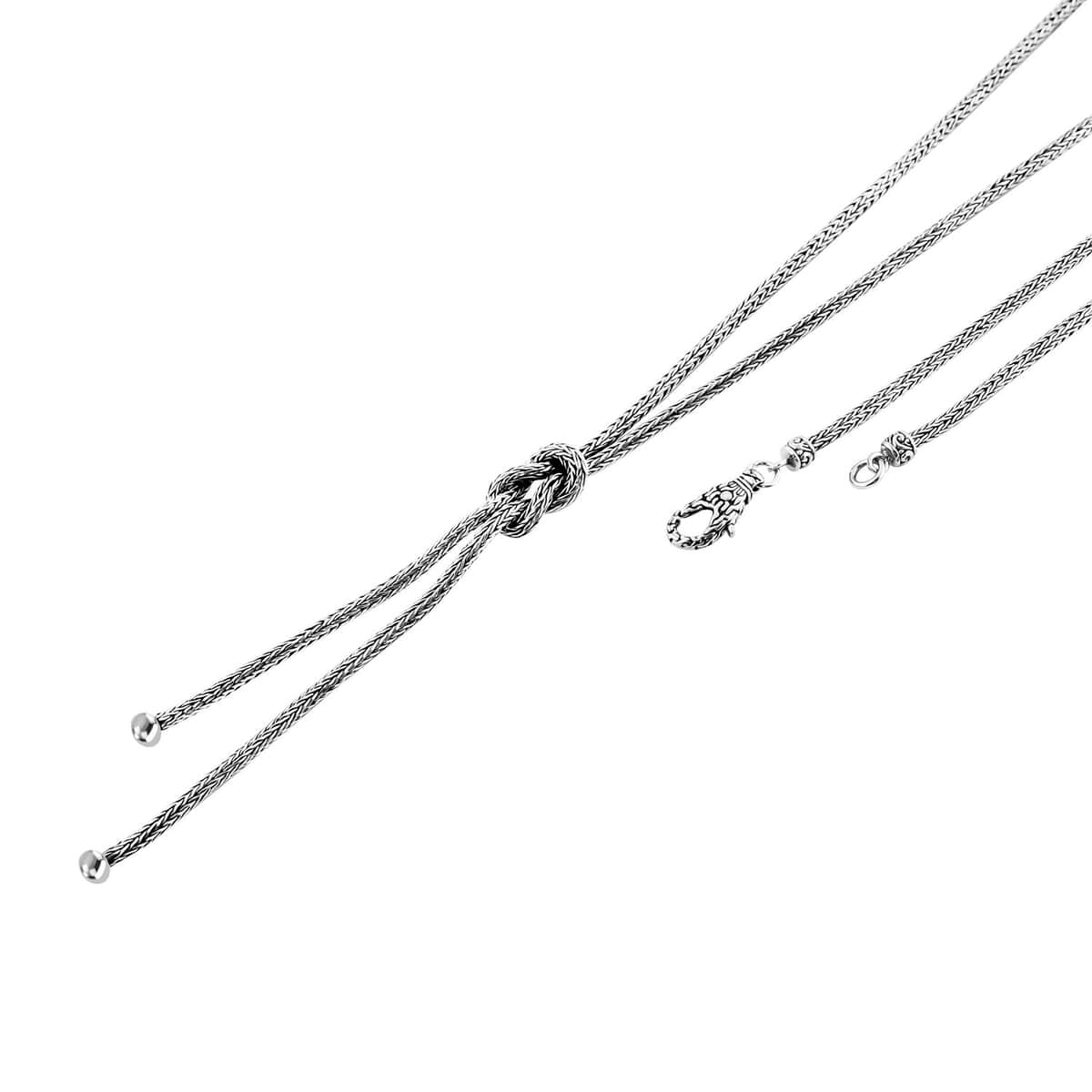 Bali Legacy Sterling Silver Knot Necklace 20 Inches 24.40 Grams  image number 4