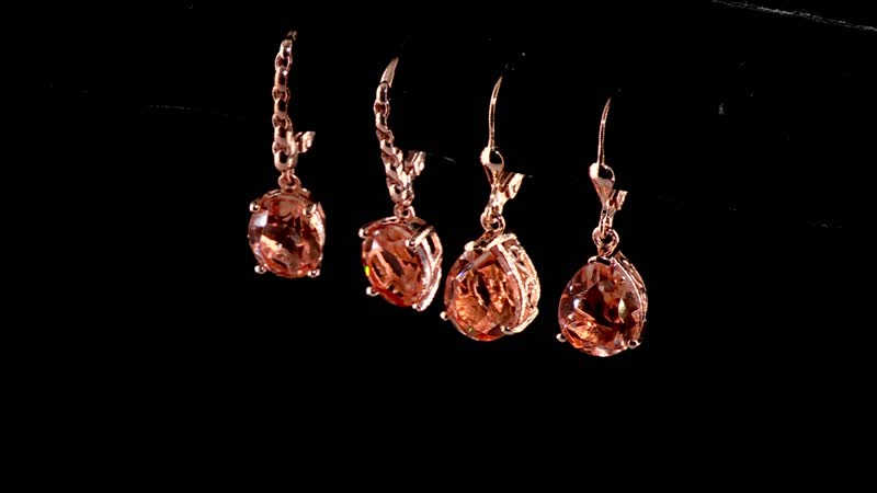 Morganique Quartz (Triplet) Lever Back Earrings in 18K Vermeil Yellow Gold Over Sterling Silver 5.40 ctw