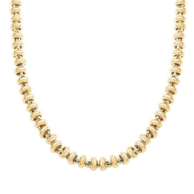 Italian Rolo Necklace in 10K Yellow Gold 20.0 Grams 18 inches