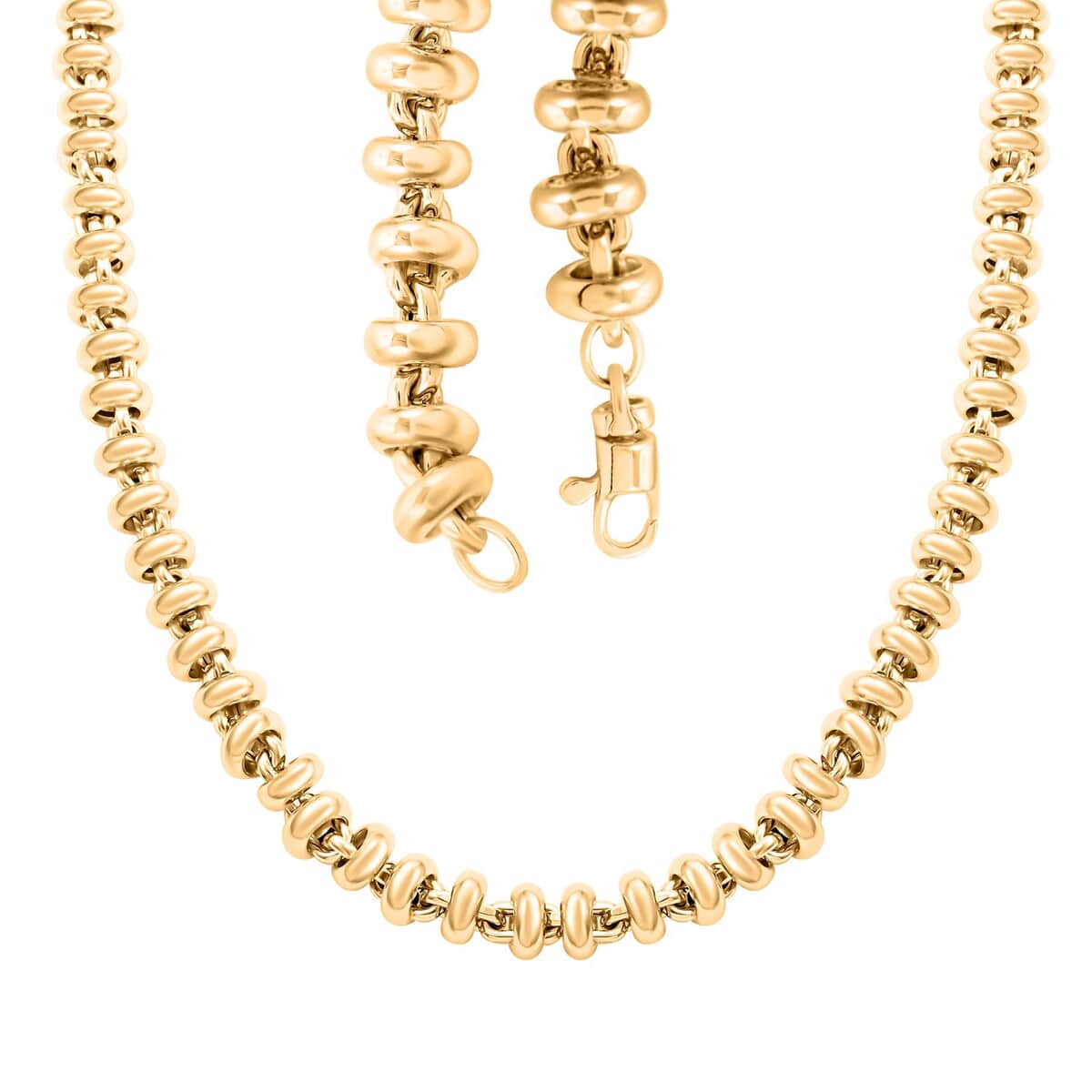 Italian Rolo Necklace in 10K Yellow Gold 20.0 Grams 18 inches image number 3