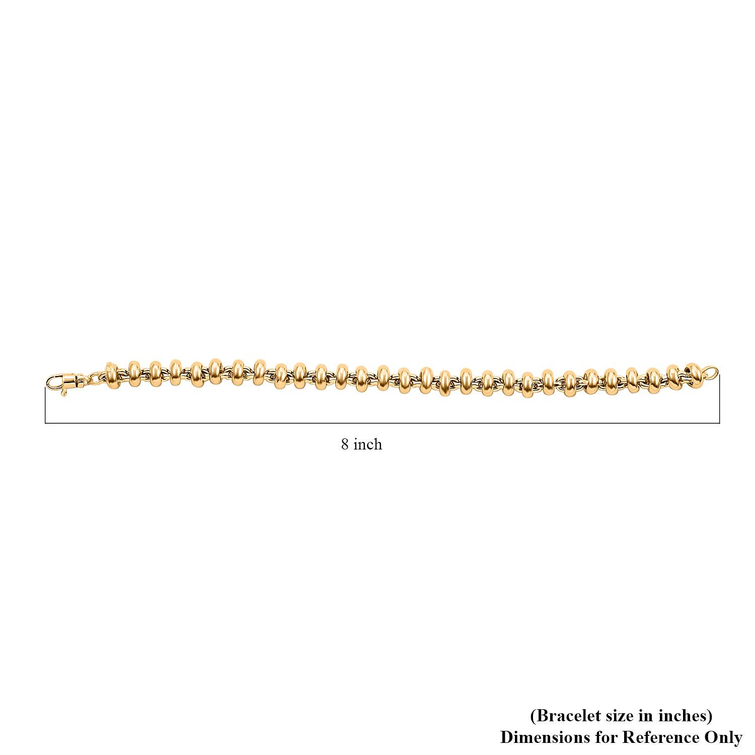 Italian Rolo Bracelet in 10K Yellow Gold (7.50 In) 8.82 Grams