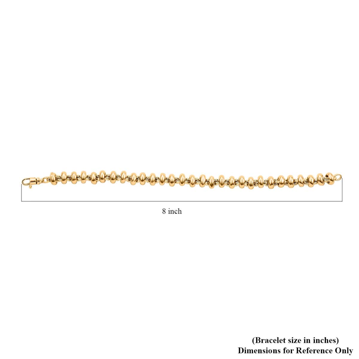 Italian Rolo Bracelet in 10K Yellow Gold (7.50 In) 8.82 Grams image number 4