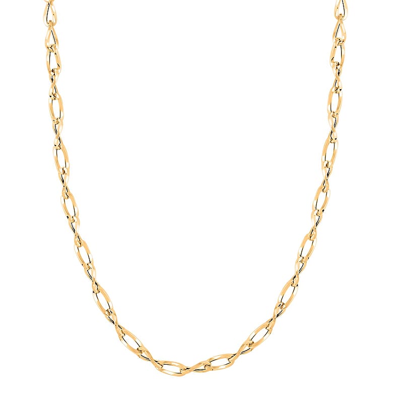 Italian 10K Yellow Gold Fiocco Breeze Necklace 18-20 Inches 4.2 Grams