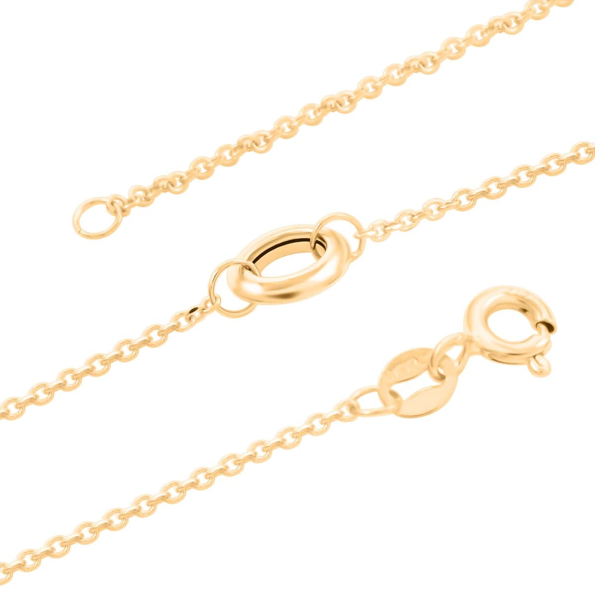 Italian Circle Stations Necklace in 10K Yellow Gold 1.95 Grams 20 Inches image number 2