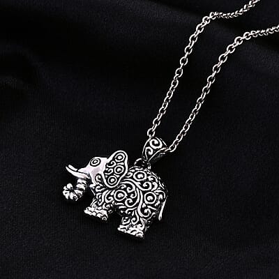 Bali Legacy Sterling Silver Elephant Pendant without Chain 9.20 Grams
