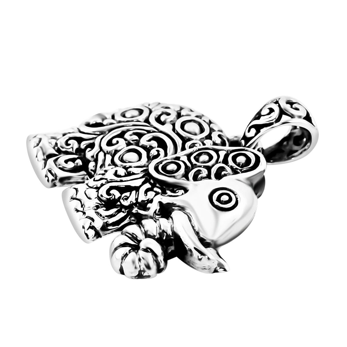 Bali Legacy Sterling Silver Elephant Pendant without Chain 9.20 Grams image number 3
