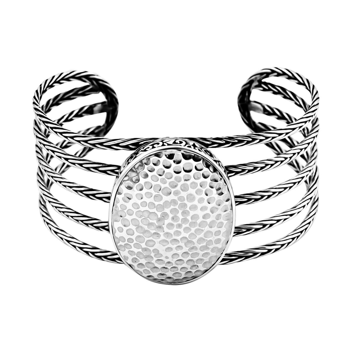 Bali Legacy Sterling Silver Cuff Bracelet (7.25 In) 41.85 Grams image number 0