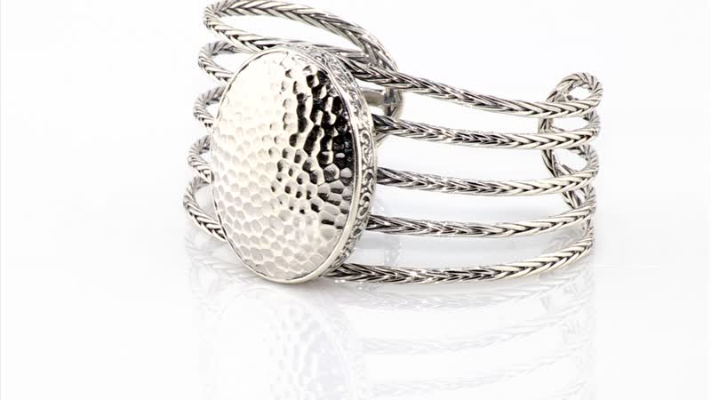Bali Legacy Sterling Silver Cuff Bracelet (7.25 In) 41.85 Grams