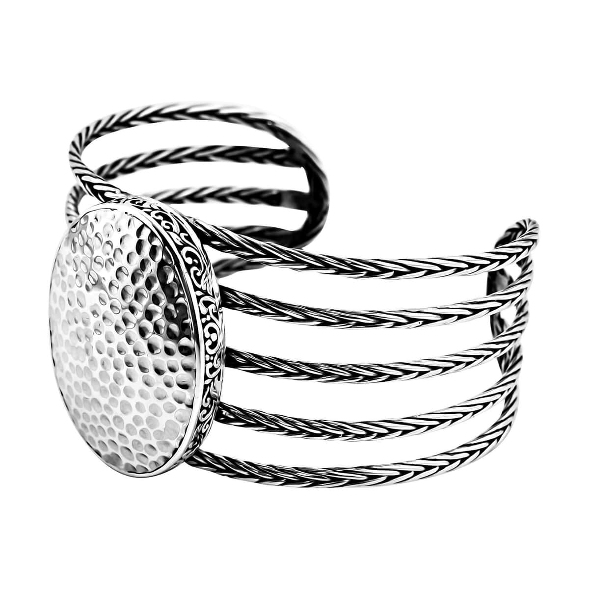 Bali Legacy Sterling Silver Cuff Bracelet (7.25 In) 41.85 Grams image number 3