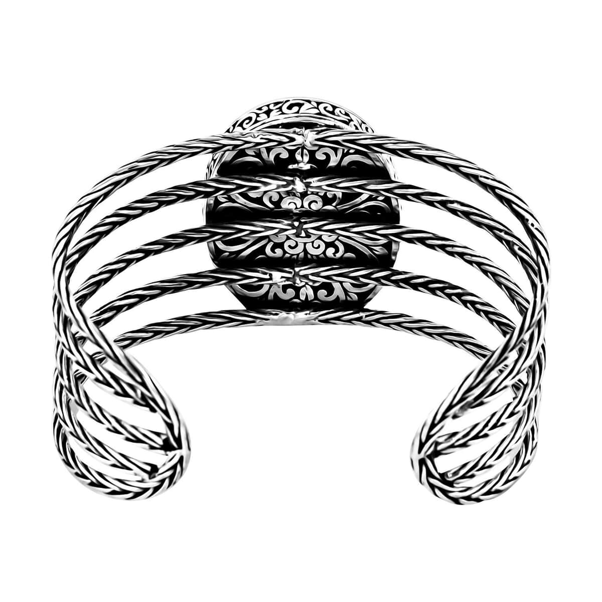 Bali Legacy Sterling Silver Cuff Bracelet (7.25 In) 41.85 Grams image number 4