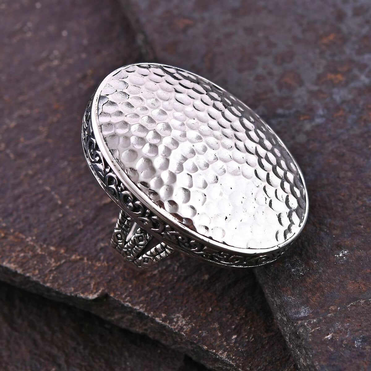 Memorial Day Doorbuster Bali Legacy Sterling Silver Ring (Size 10.0) (16.60 g) image number 1