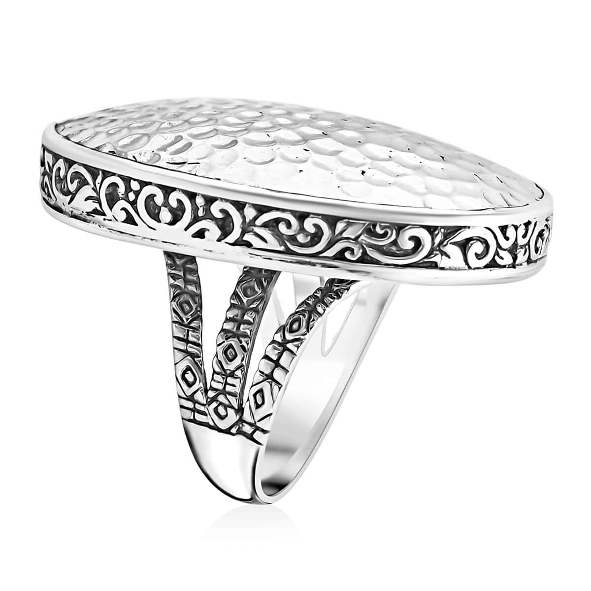 Memorial Day Doorbuster Bali Legacy Sterling Silver Ring (Size 10.0) (16.60 g) image number 3