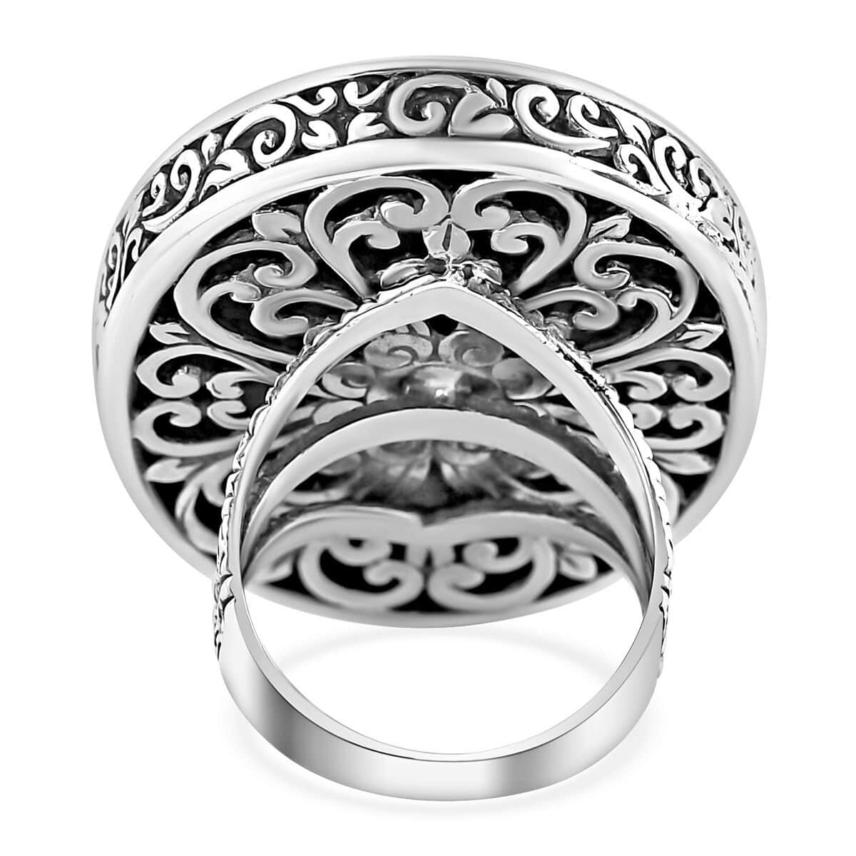 Memorial Day Doorbuster Bali Legacy Sterling Silver Ring (Size 10.0) (16.60 g) image number 4