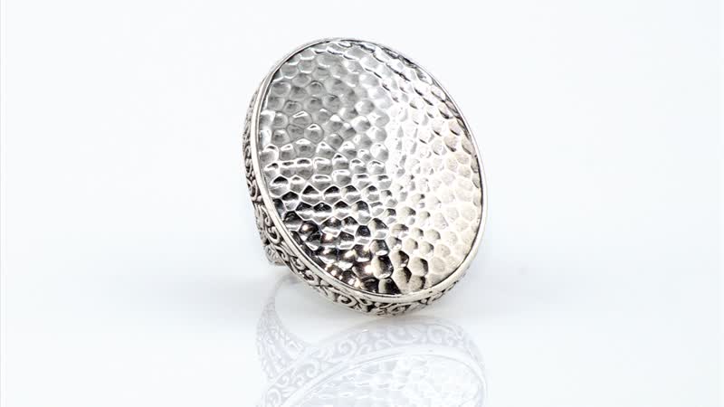 Memorial Day Doorbuster Bali Legacy Sterling Silver Ring (Size 10.0) (16.60 g)