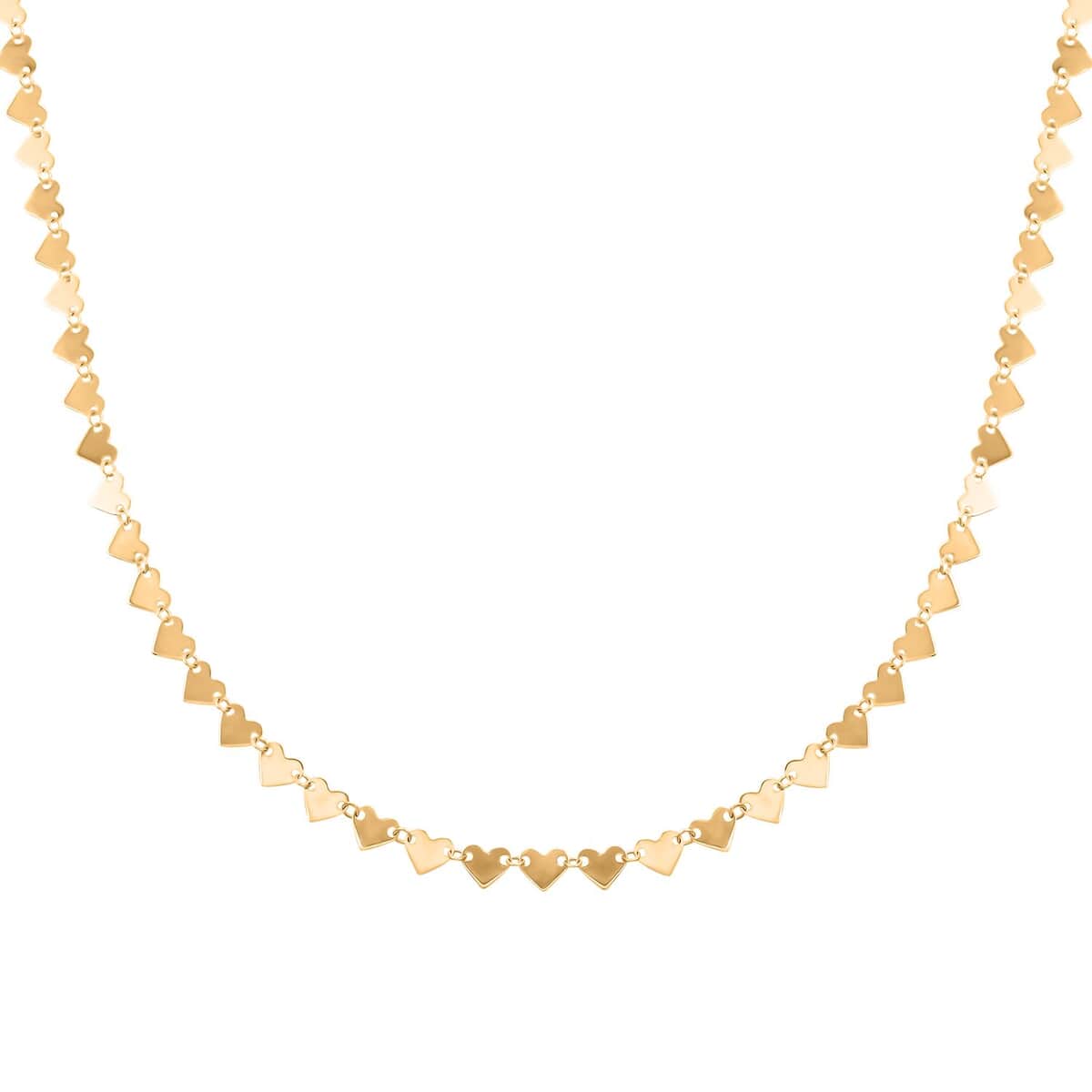 Italian Heart Elements Necklace in 10K Yellow Gold 2.75 Grams 20 Inches image number 0