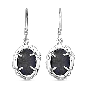 Labradorite Fancy 14.04 ctw Earrings in Rhodium Over Sterling Silver
