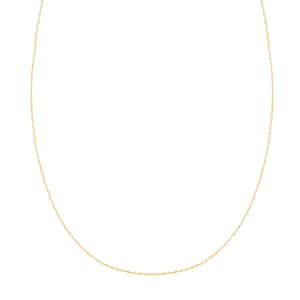 Italian Serpentina Necklace in 10K Yellow Gold 1.25 Grams 20 Inches