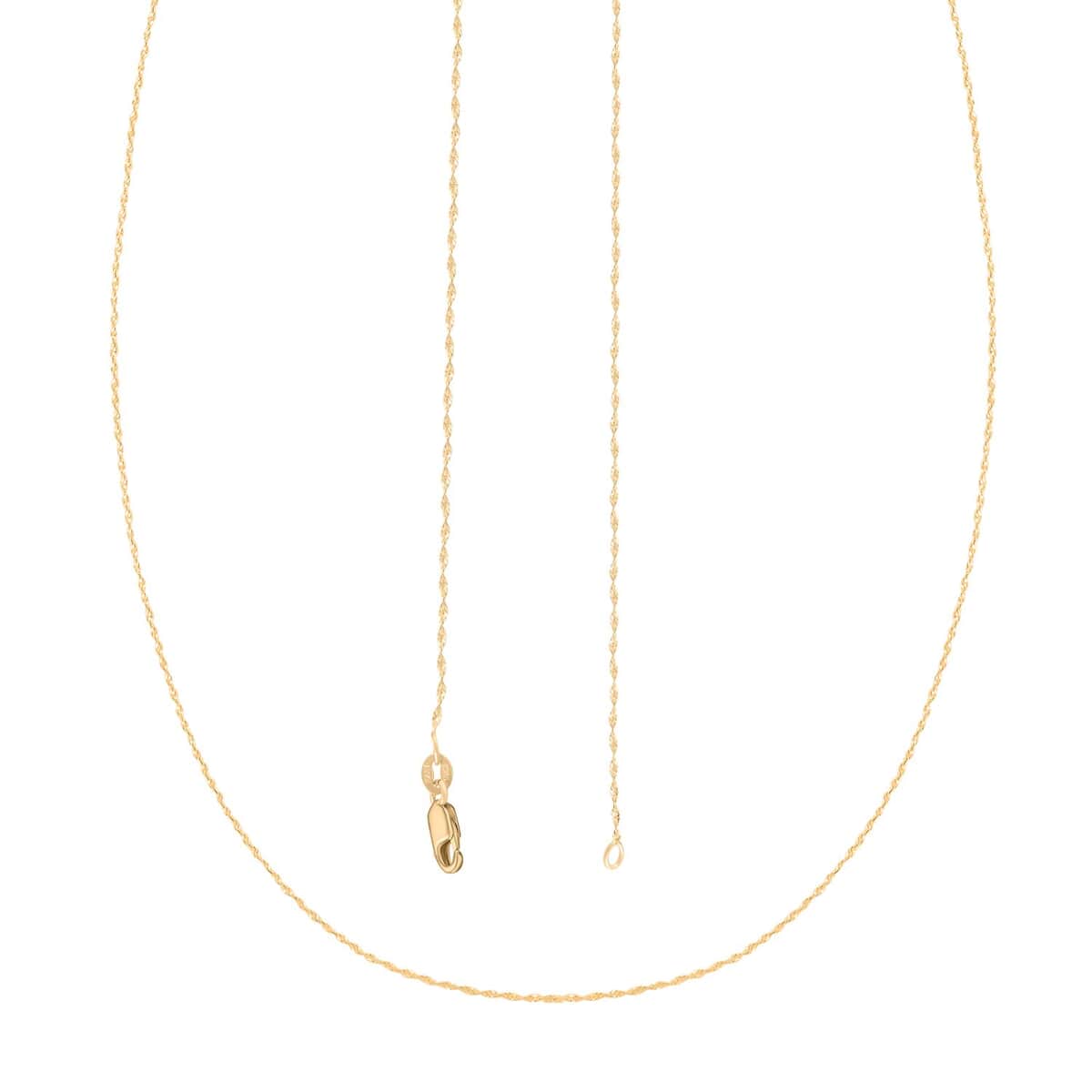 Italian Serpentina Necklace in 10K Yellow Gold 1.25 Grams 20 Inches image number 3