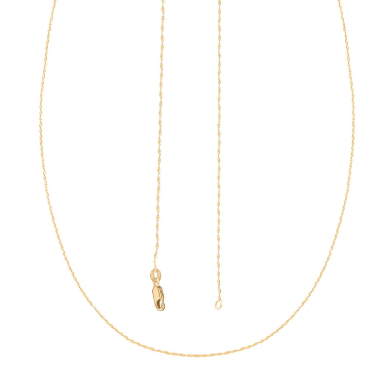 Italian Serpentina Necklace in 10K Yellow Gold 1.25 Grams 20 Inches
