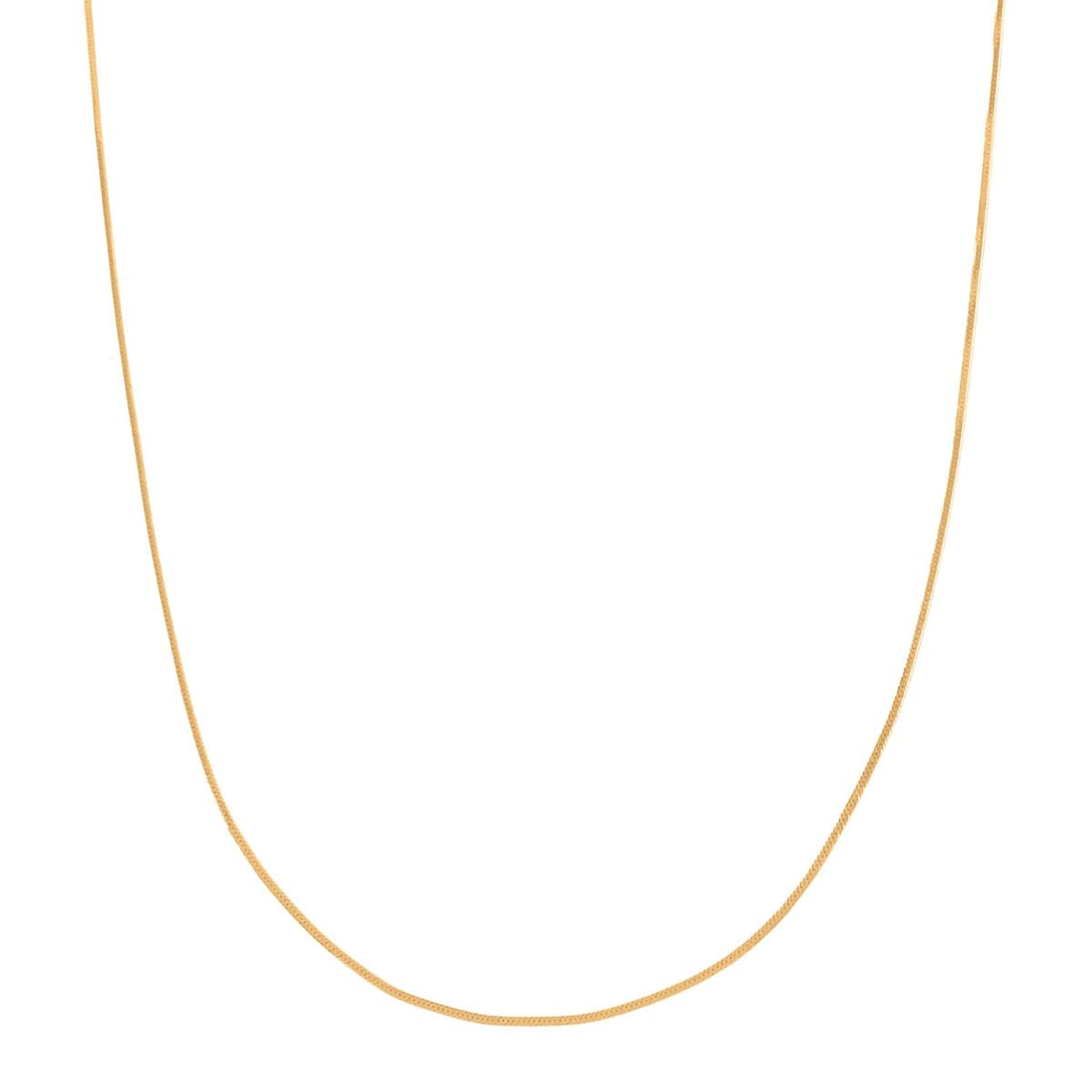 Italian Herringbone Necklace 10K Yellow Gold 1.27 Grams 20 Inches image number 0