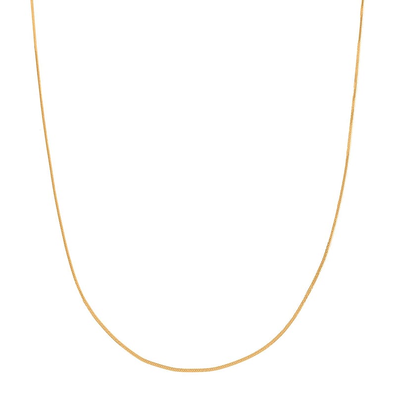 Italian Herringbone Necklace 10K Yellow Gold 1.27 Grams 20 Inches