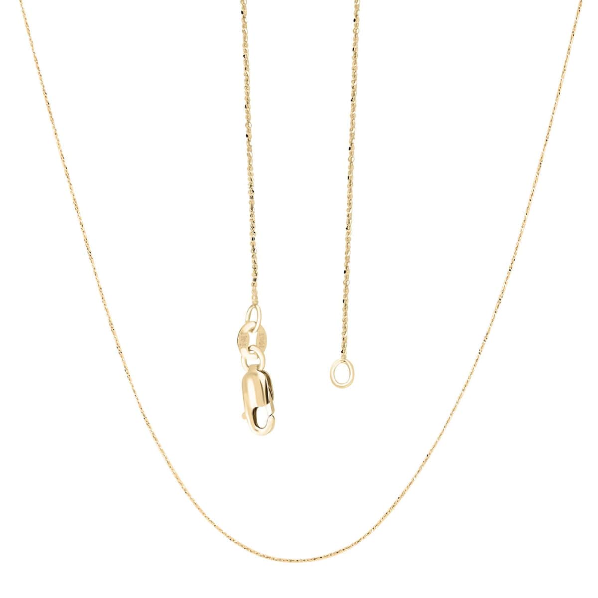 Italian Margherita Chain Necklace in 10K Yellow Gold 1.23 Grams 20 Inches image number 0